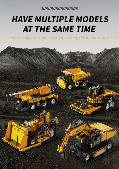 Multi-Axis mechanical Arm Programmable Building Blocks 5 in 1 robot Remote Control toys Interactive STEM Learning children gift