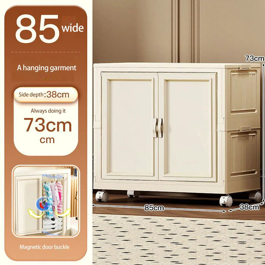 Home Use Baby Closet Easy Assembly Bedroom Storage Cabinet Thickened Children's Clothes Organizer Infant Wardrobe