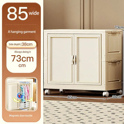 Home Use Baby Closet Easy Assembly Bedroom Storage Cabinet Thickened Children's Clothes Organizer Infant Wardrobe