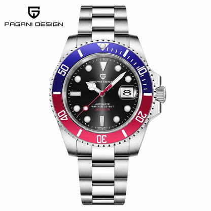 PAGANI DESIGN Men Watches Automatic Watch Mechanical Watch Sapphire Glass Stainless Steel Luminous Date Reloj Hombre Luxury Wris
