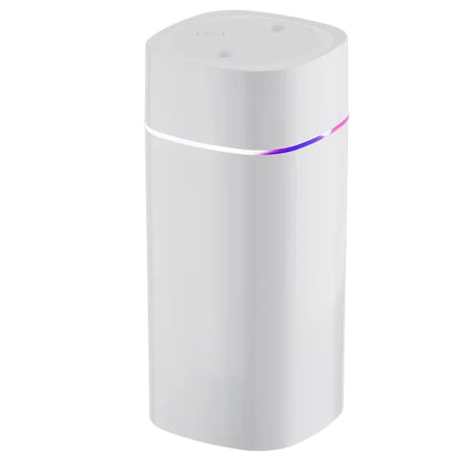 Mini USB Dual Spray Humidifier Desktop Air Purifier for Home Bedroom Portable Aromatherapy Moisturizing Air Cleaner