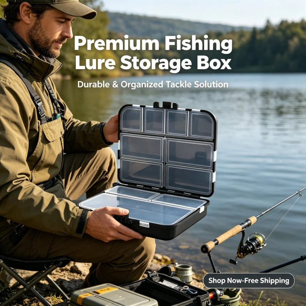 Fishing Accessories Storage Box Double Sided Bait & Hook Box Carp Luya Fishing Gear Organizer Multifunctional Fishing Parts