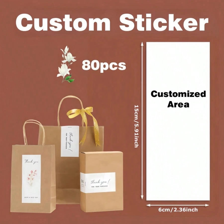 Customizable Sealing Stickers Oval Self Adhesive Waterproof Fade Resistant Logo Photo Text Business Wedding Holiday