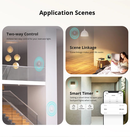 SONOFF ZBMINI-L2/ZBMINIR2 Zigbee DIY Smart Switch Module No Neutral Wire Require 2 Way Control Home Automation For Alexa eWelink
