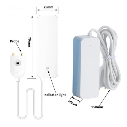 Tuya Smart Zigbee/WiFi Water Detection Sensor Remote Monitor Protecting Family Safety for Smart Home Automation via Smart Life