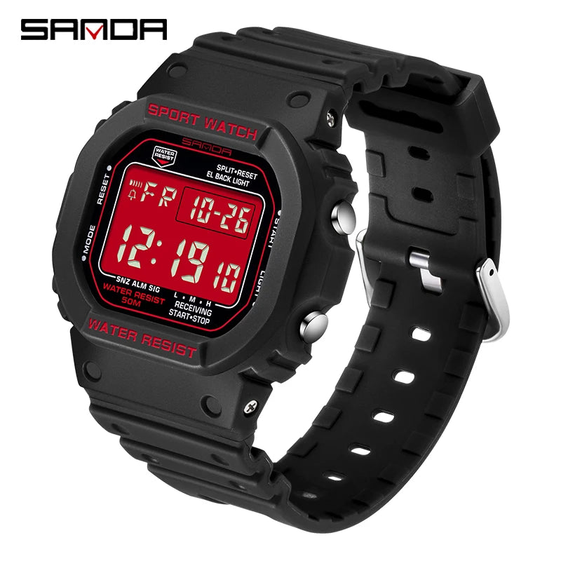 SANDA Fashion Top Brand G Style Digital Men's Watch Luxury Military Sport Waterproof Alarm Stopwatch Clock Men Relogio Masculino