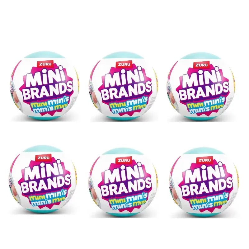 Zuru Mini Brands Fridge Blind Box: 5 Mystery Toys! Miniature Grocery Collectibles for Dollhouse & Kids' Play. My Melody