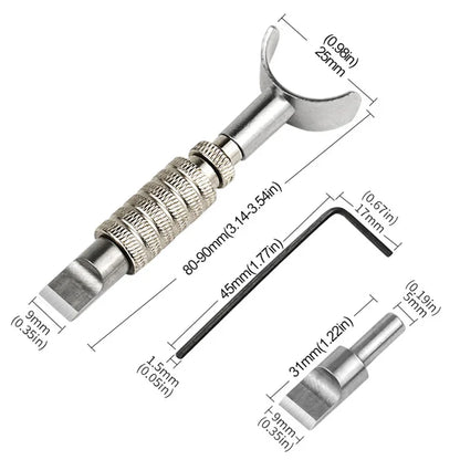 Leather Carving Swivel Knife Blade Tools Set Adjustable DIY Manual Rotary Tool