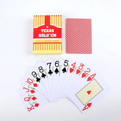 1/2pcs A set of durable, universal baccarat and Texas Hold'em playing cards, waterproof and smooth, for poker and bridge games