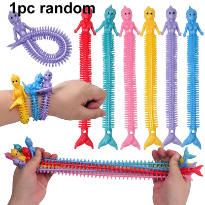 Cute Caterpillar Unicorn Animals Squishy Kids Sensory Fidget Decompression Toys for Children Adults Autism Stress Relief Gifts