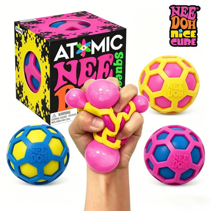 NeeDoh Fuzz Ball Blind Box Series Squishy Ornament Stress Relief Toys Suitable For People Under Pressure Fun Soft Stress Ball
