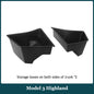 For 2025 2026 Tesla Model 3 Highland Trunk Storage Bins Rear Trunk Organizer Trunk Side Box With Carpeted TPE Lids Accessories