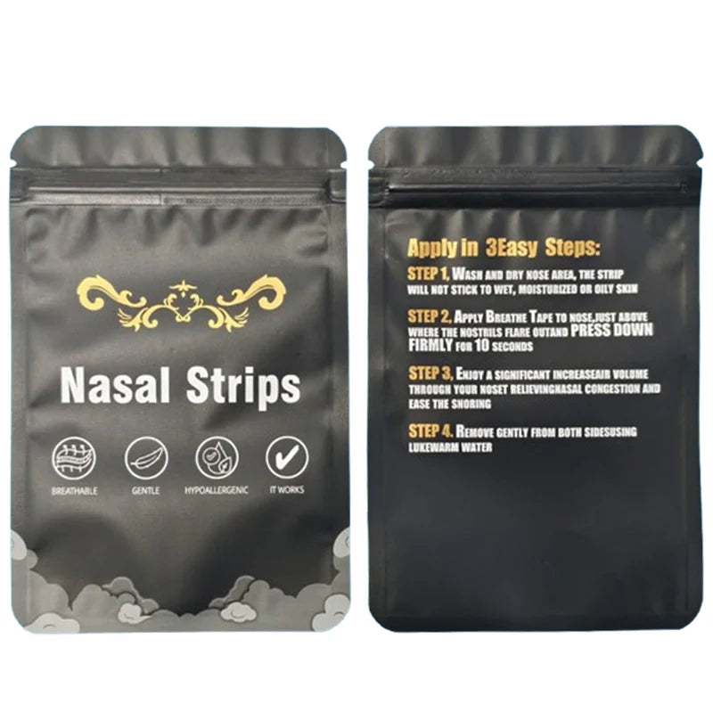 30/90/150PCS Enhanced Adhesion Sports Nasal Strips Breathable Comfortable Design Sleep Aid Non-Invasive Anti Snoring Nose Patch