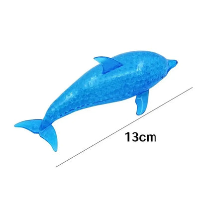 Durable TPR Shark Stress Balls Blue Soft Stretchy Stress Squish Ball Stretchy Dolphin Squeeze Ball Adults