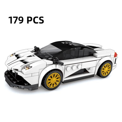City Speed Racing MOC Car Sports Building Blocks Bricks Classic Rally sport Super Racer Vehicles Christmas gift Technical toys