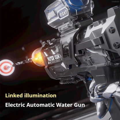Lighting Electric Water Gun Continuous Water Spraying High-pressure Powerful Water Gun Children's Outdoor Game Toy Festival Gift