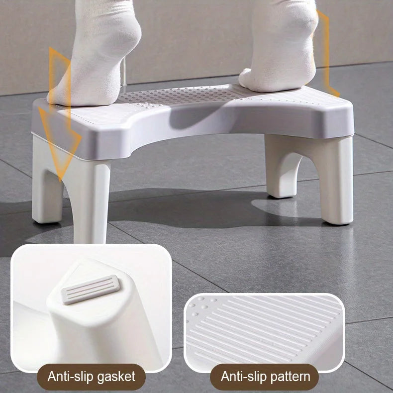 Bathroom Toilet Stool Thickened Squatting Potty Stool Footrest for Adults Kids Pregnant Women Home Toilet Aid Foot Step Stool