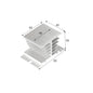 SSR-25AA 40AA 60AA AC Solid State Relay Single Phase AC-AC 80-250VAC Input 24-380VAC Output