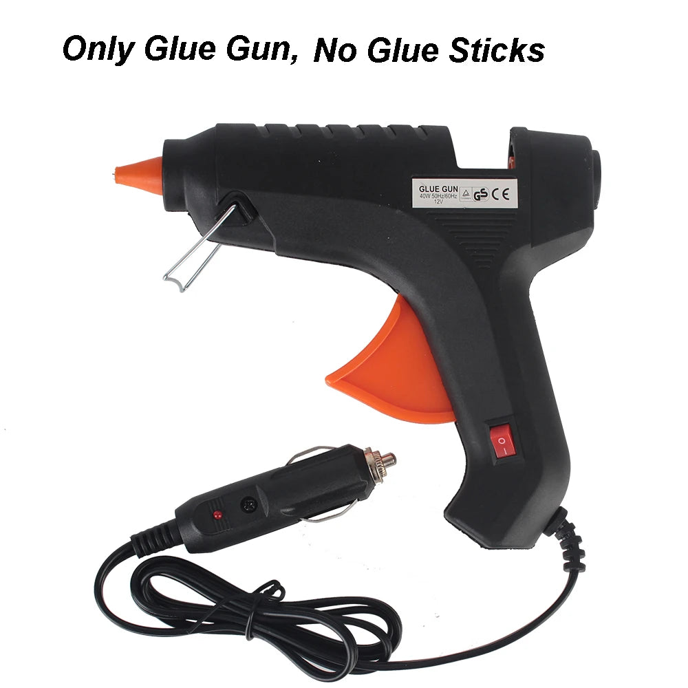 5 sztuk klej w sztyfcie 11mm 12V 40W Pistolet Do Klejenia Na Gorąco Zestaw Narzędzi Do Usuwania Wgnieceń Samochodowych Wtyczka Do Zapalniczki Samochodowej Akcesoria Do Naprawy Garażu Ciężarówki