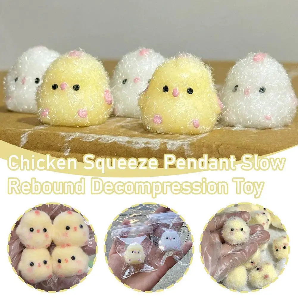 Handmade Chick Toys Squishy Cute Chick Squeeze Stress Relief Toy  Cartoon Slow Rebound Decompression Fidget Gifts