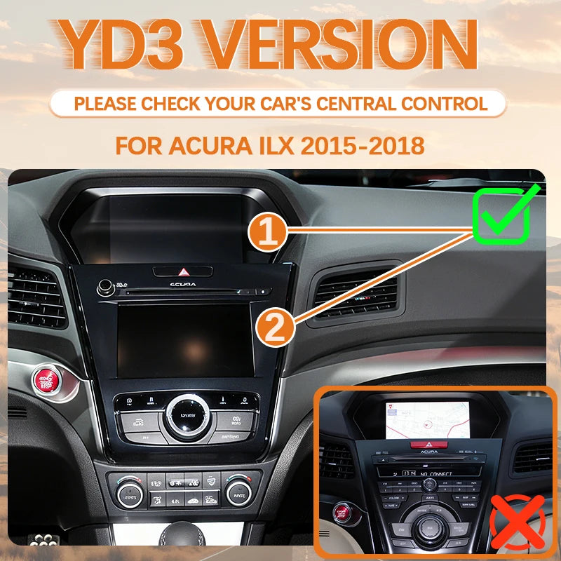 Car Ai Box Wireless Apple Carplay Android Auto For Acura YD3 MDX RDX TLX ILX RLX Honda Odyssey Original Screen Support Mirroring