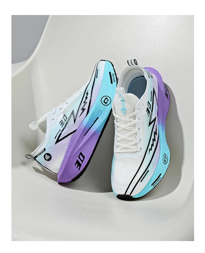 Couple Breathable Mesh Carbon Board Shoes, Student Sports Exam Shoes, Chunta Ultra Light Rebound Marathon Running Shoes