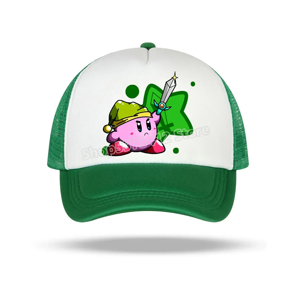 Star Kirbys Children Baseball Hat Cartoon Casuals Bonnet Outdoor Sports Sun Cap Peaked Caps Unisex Men Baby Kids Birthday Gifts