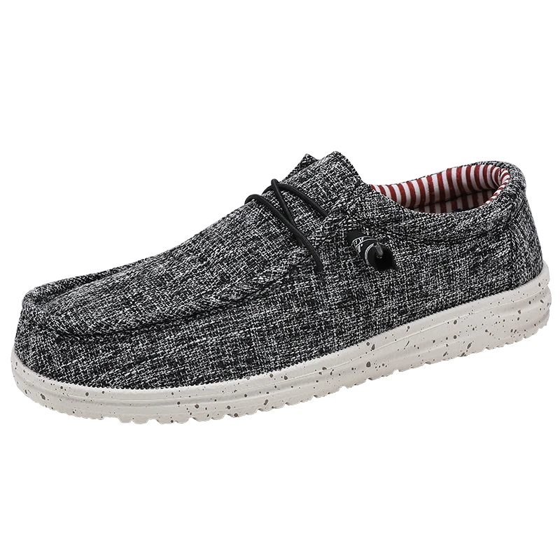 Men's Loafers Shoes Slip-on Easy To Put on Take Off Comfortable Breathable Casual Lightweight Low-Top Men's Canvas Shoes