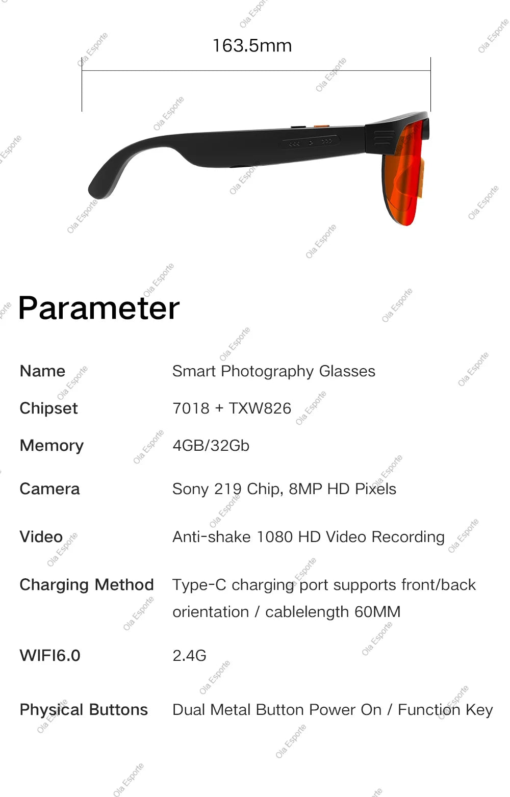2026 New AI Bluetooth Smart Glasses Camera 1200P Video 4K Anti-shake Cycling Ridi Sports Glasses Dual Mic Windproof Goggles Q01