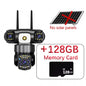 15MP IP Wifi Camera Solar Camera Outdoor 3 Lens 3 Screen 10X Zoom PIR Human Detect Cameras Night Vision CCTV Security Protection