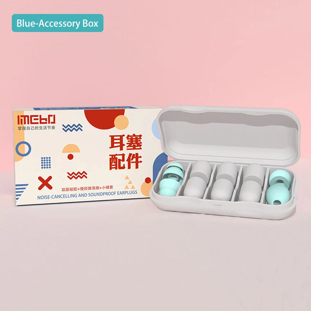 Soft Silicone Ear Plugs Professional Soundproof Noise Reduction Earplugs Sound Insulation Ear Protector Sleeping Earplugs