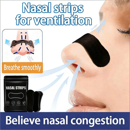 30/60/90/150/300Pcs Sleep Nasal Strips Set Anti Snoring Nose Strips Breathable Comfortable Improve Breathe Nose Patch Sleep Aid
