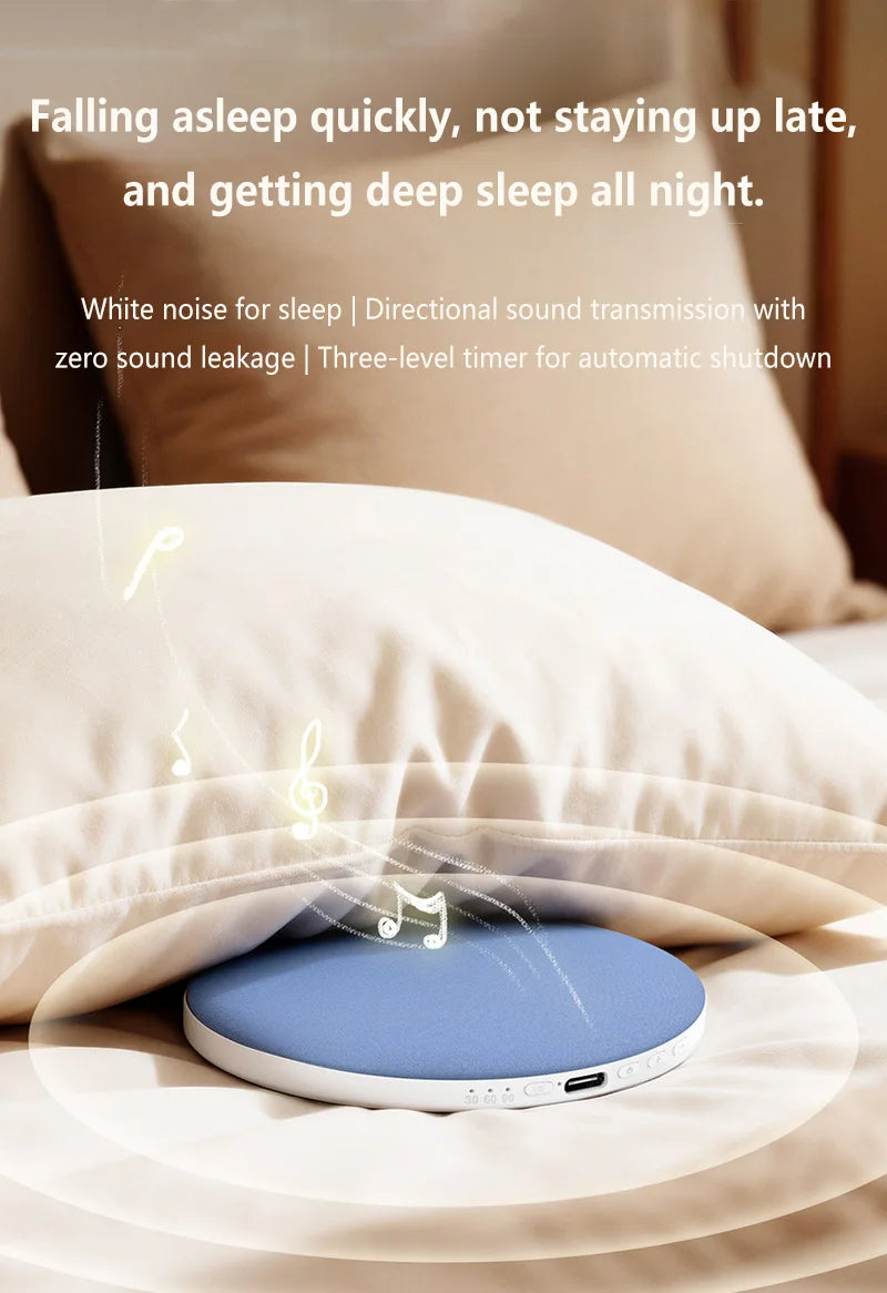 Głośnik Bluetooth do spania pod poduszkę, przenośne urządzenie audio przy łóżku, miękki głośnik do poduszki dla relaksu, snu i domowego relaksu