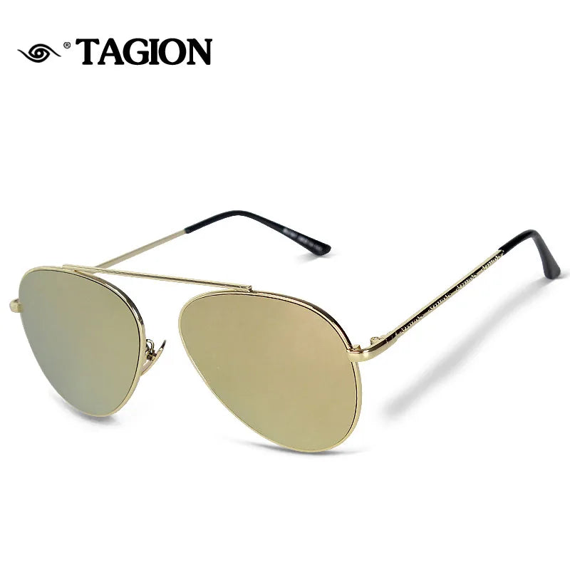 TAGION Brand New Men's Pilot Sunglasses Women Men Alloy Frame Fashion Sunglasses Driving Lenses Unisex Eyewear 2767