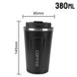 Thermo Cafe Coffee Mug Car Thermos, 380/510ml Leak-Proof Travel Cup for Tea Water Coffee, Double Stainless Steel