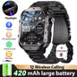 2026 New SmartWatch Men Militray Outdoor GPS Sport Watches Heart Rate Sleep Waterproof Smart Watch IOS Android
