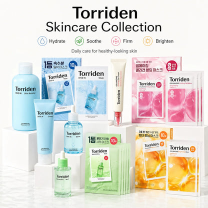 Torriden Hyaluronic Acid Full Skincare Kit Cleanser Sunscreen Serum Toner Moisturizer Mask Lip Balm Eyes Cream Korean Skin Care