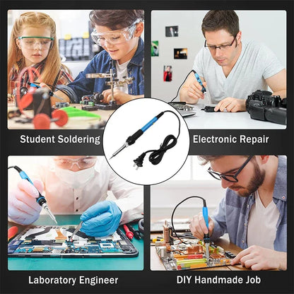 60W Soldering Iron Adjustable Temperature Electric Solder Iron Rework Station Mini Handle Heat Pencil Welding Repair Tools