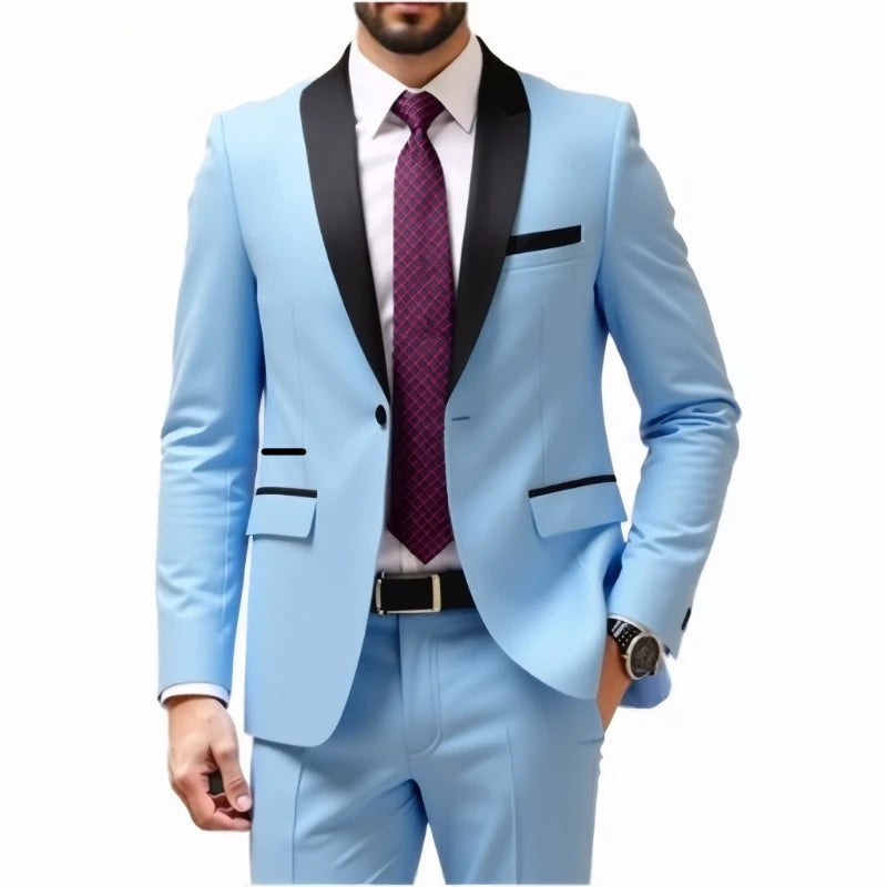 Groom Weddingpiece Suit for Men Middle-aged Blazer Formal Party Dress Tailor-made Outfit Men