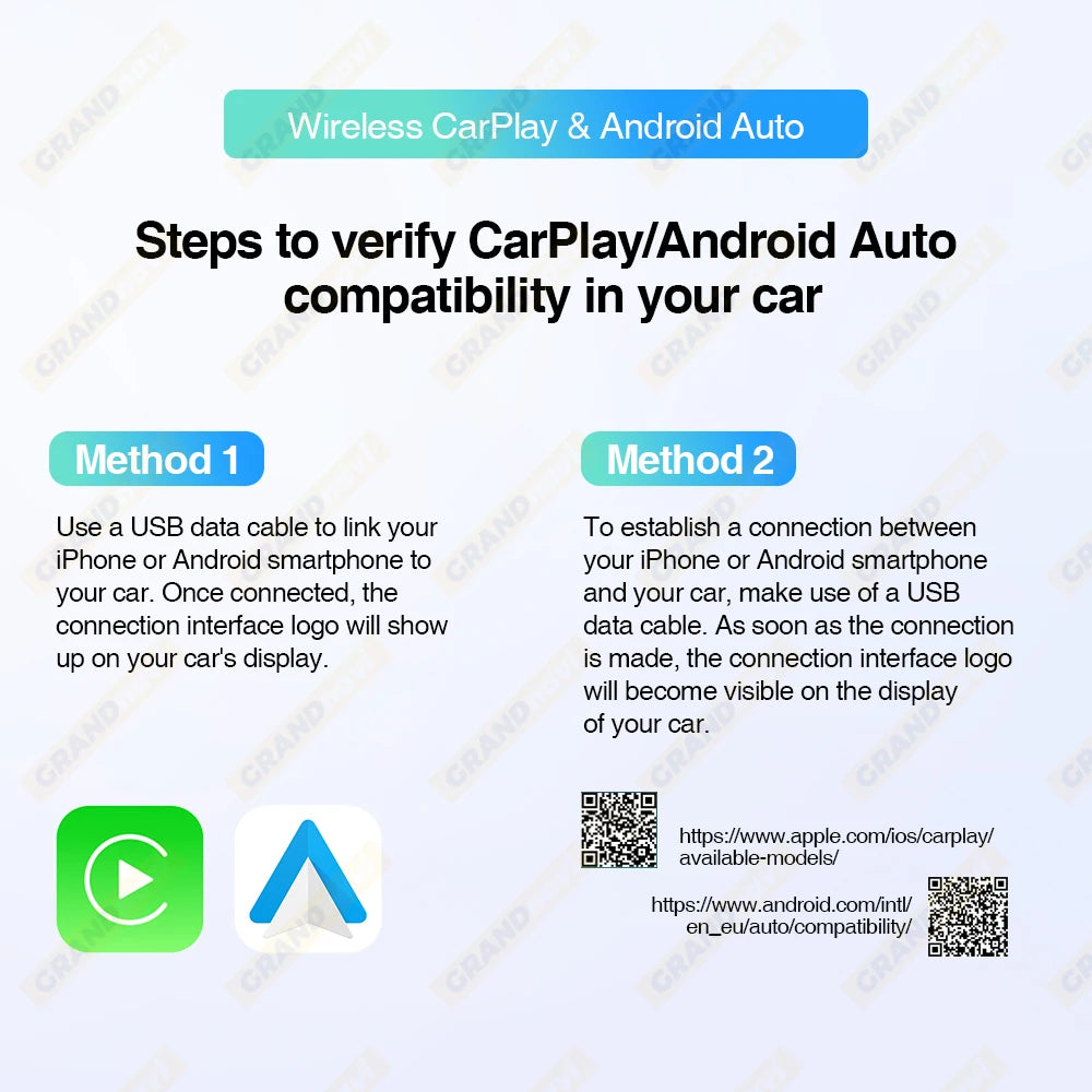 Grandnavi Android 13 3in1 CarPlay Ai Box Wireless Android Auto USB Adapter For Youtube Netflix Tiktok Universal AI Box Plug Play