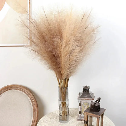 90/120cm Artificial Pampas Decoration Flowers Home Party Table Flower Arrangement Decor Wedding Decor DIY Fluffy Reed Grass