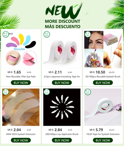 2/5pcs Japanese Insulating Tape for Eyelash Extension Lint Free Under Eye Pads Breathable Non-woven Tape Paper Eyelash Patch