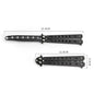 Foldable Comb Stainless Steel Practice Training Butterfly Knife Comb Beard Moustache Brushe Salon Hairdressing Hair Styling Tool
