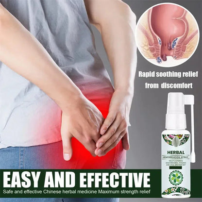 EELHOE  Hemorrhoid Treatment Spray Health Skin Care Natural Anal Herbal Internal Piles External Anal Fissure Anal Relief Spray
