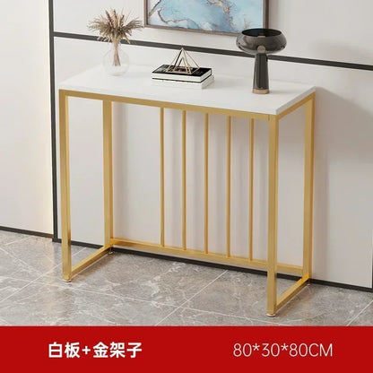 Modern Home Console Table High-looking and Light Luxury Storage Display Shelf Narrow Table for Hallway Entryway Living Room