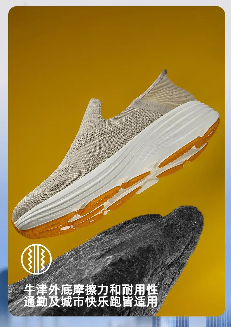 2026 New Slip On Walking Shoes Men Breathable Soft Sole Comfortable Casual Sneakers