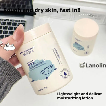 2PCS Lanolin Body Lotion Lanolin Moisturizing Skin Cream for Dry Skin Deep Hydrating Hand Body Lotion Non-Greasy Fast-Absorbing