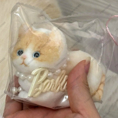 Kitty Taba Squishy Soft Cat Fidget Toy ASMR Cute Animal Squeeze Toy Anti Stress Funny Toys For Children Christmas Party Gift