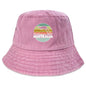 "AUSTRALIA" Kangaroo Printed Bucket Hat Trendy Simple Summer Hip Hop Fishing Hat For Gifts Unisex Outdoor Accessory Travel Hat