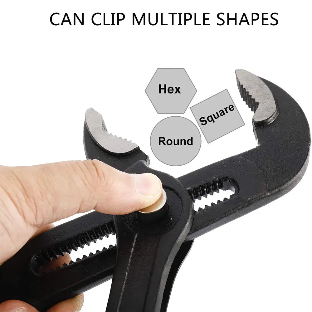 Water Pump Pliers Quick-release Plumbing Pliers Straight Jaw Groove Joint Set Combination Tools Adjustable Universal Wrench Pipe